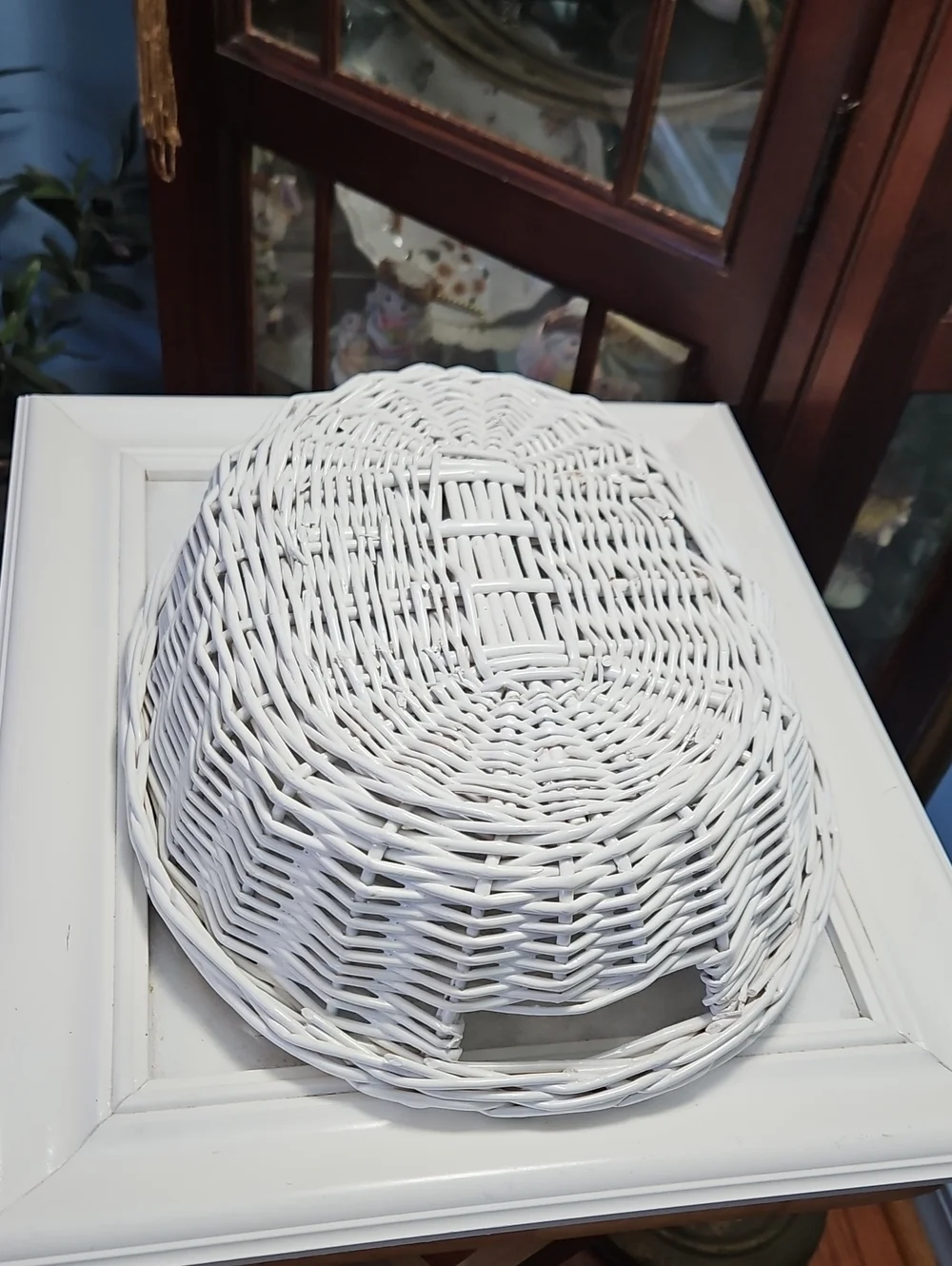 White Wicker Basket 12